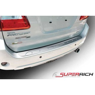  กันรอยประตูหลัง กันรอยท้าย ยิงทราย (Rear Bumper) (สแตนเลส) / Fortuner 2008-2014