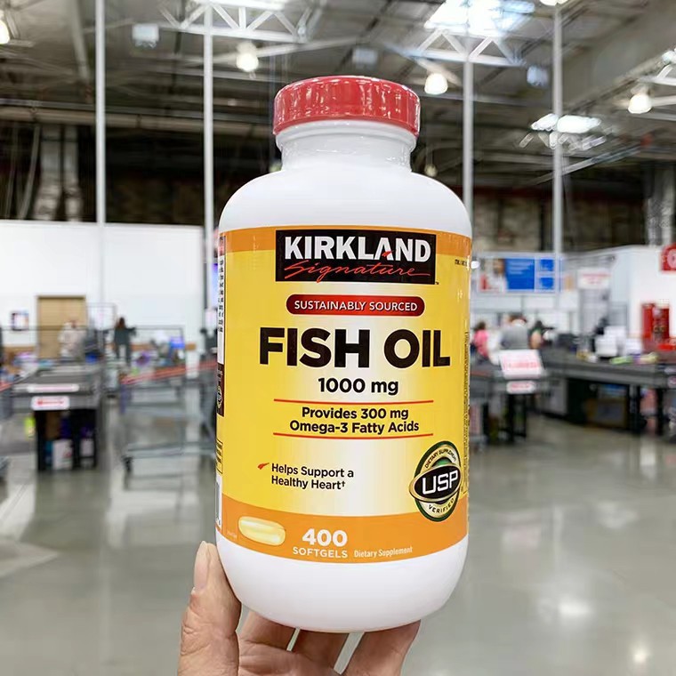 ℡☑kirkland fish oil 1000mg 400 softgels Shopee Thailand