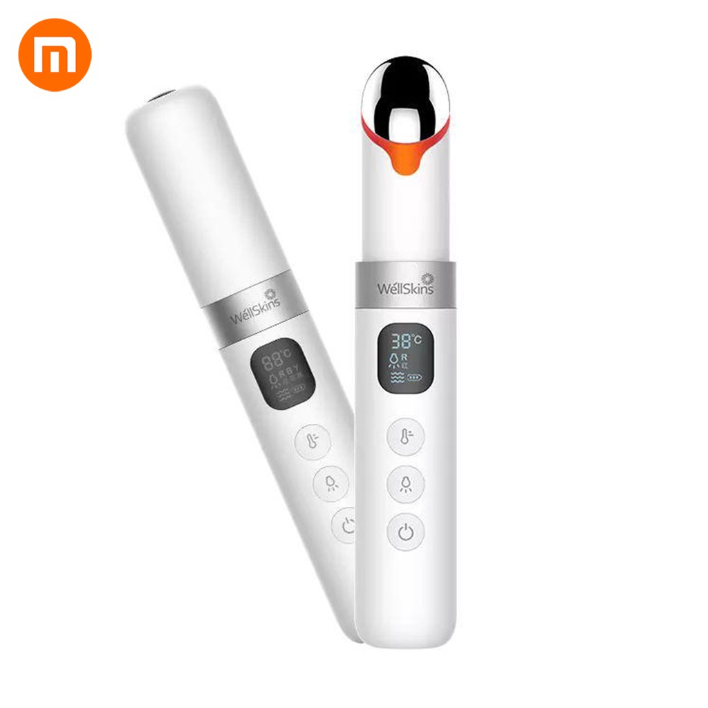 Xiaomi WéllSkins Eye Massager Wand LCD Display Color Light USB Eye Beauty Massage Stick Magnetic Vib