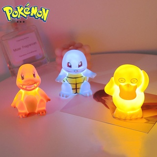 ใหม่ โคมไฟกลางคืน รูปโปเกม่อน ปิกาจู เป็ด กระดิ่ง น่ารัก สําหรับตกแต่งห้องนอน