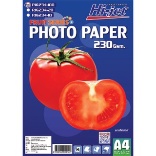 กระดาษปริ้นรูป Hi-Jet Photo Inkjet 230 แกรม (100 แผ่น)