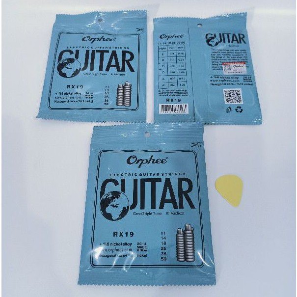 สายกีต้าร์ Orphee RX19 สายกีตาร์ไฟฟ้า Orphee 11-50 สายกีตาร์ไฟฟ้า Orphee