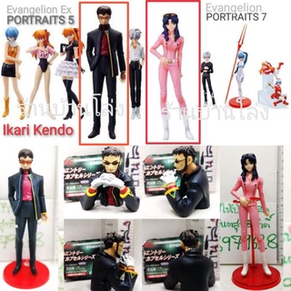 (แท้/กาชาปอง/ฐานแดง/มือ2) Bandai Evangelion EX Portraits 5,7​ Kendo Ikari Yui​ figure โมเดล ฟิกเกอร์ ฮิคาริ​ เก็นโด ยูอิ