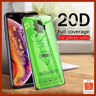 ฟิล์มกระจก 20D  12 12Pro 12Mini 12ProMax 11 11Pro 11ProMax X SE2020 XS MAX XR 7 8 6 6s Plus 6 6sPlus 7PLUS 9H Tempered Glass ฟิล์ม เต็มจอ ขอบโค้ง ไม่ดันเคส