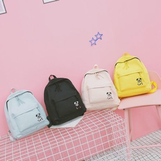 [พร้อมส่ง] กระเป๋าสะพายหลังน้องหมา กระเป๋าเป้แคนวาสปักตัวการ์ตูนน้องหมา(B978) มีให้เลือก 4 สี: เขียวมิ้น/ดำ/ชมพู/เหลือง