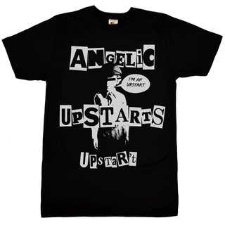 เสื้อยืดแขนสั้นลําลอง คอกลม ผ้าฝ้าย พิมพ์ลาย Angelic Upstarts Im An Upstart สไตล์เกาหลี สําหรับผู้ชาย