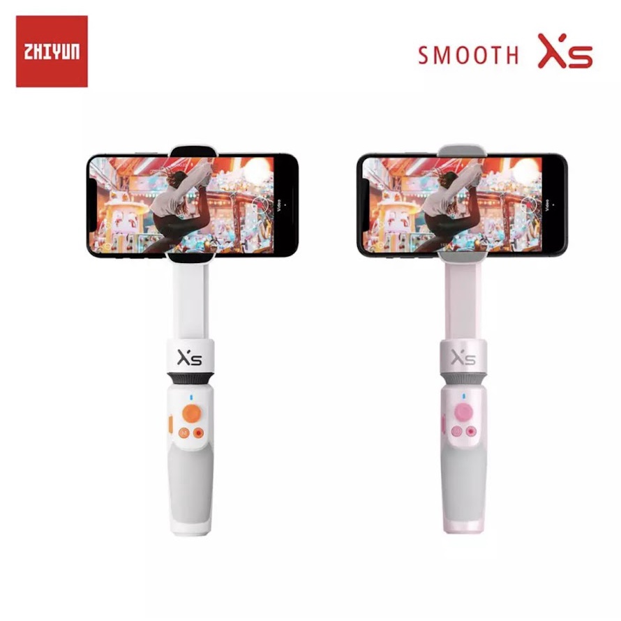ZHIYUN Smooth-XS Gimbal Stabilizzatore Per Smartphone - Asta Selfie Telescopica, Controllo Gestuale, Bianco