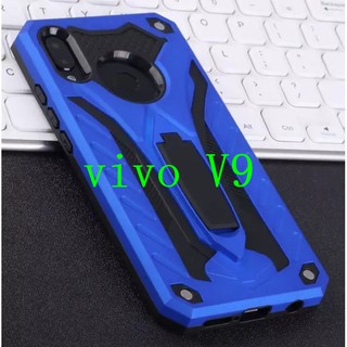 [ส่งจากไทย] Case  Vivo V9  เคสหุ่นยนต์ Robot case เคสไฮบริด มีขาตั้ง เคสกันกระแทก TPU CASE สินค้าใหม่