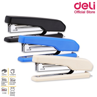 Deli 0229 Stapler เครื่องเย็บกระดาษ เบอร์10 เย็บได้ 15 แผ่น (แพ็คกล่อง 12 ชิ้น) แม็ค แม็ก แม็กเย็บกระดาษ แม็คเย็บกระดาษ ที่เย็บกระดาษ อุปกรณ์สำนักงาน