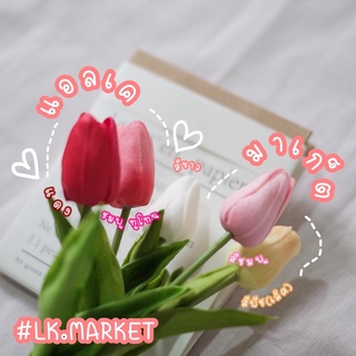 🎉ร้านคนไทย✨ โค้ดลด Jun2023  🥳 🌈LK.MARKET🌈 ดอกทิวลิปปลอม ดอกทิวลิป ทิวลิปขาว มาแล้วจ้า ส่งไวมาก ราคาต่อดอกนะคะ