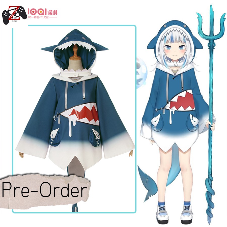 [Pre-Order] ชุด Cosplay Hololive - Gawr Gura VTuber