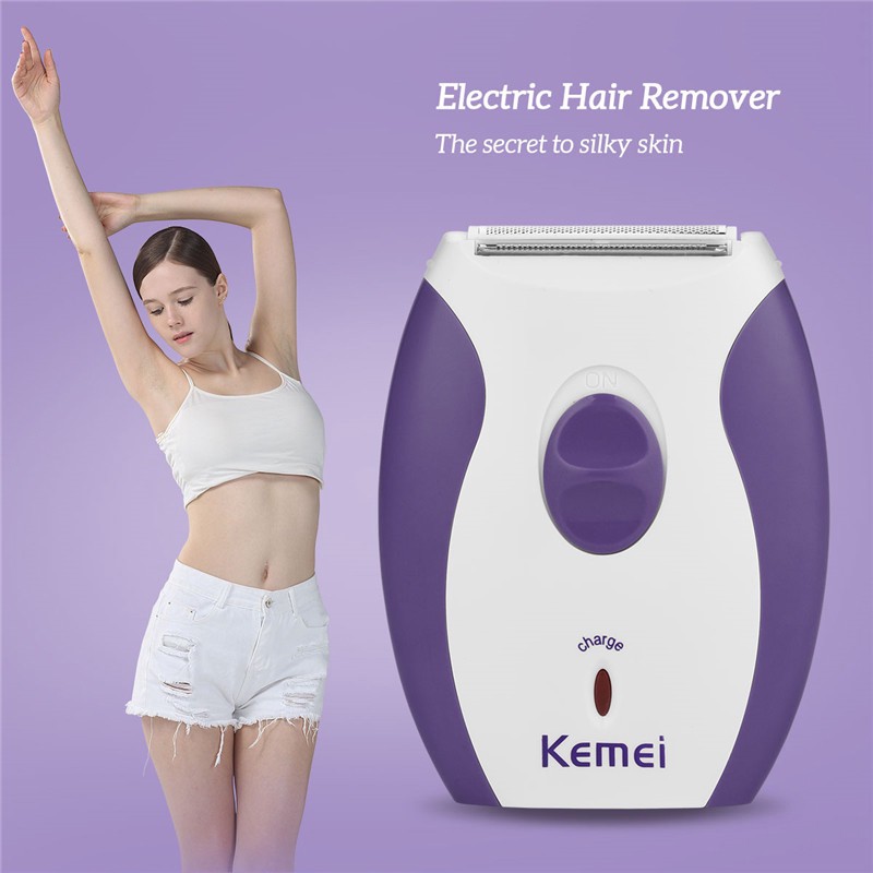 Kemei KM-280R เครื่องโกนกำจัดขนไร้สายใบมีดคู่ ขนาดพกพา รูปที่ 5