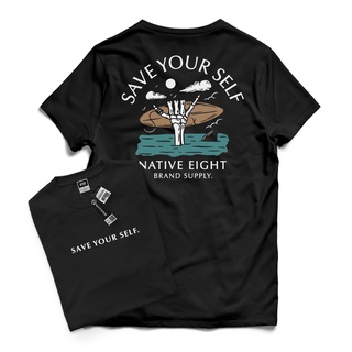 เสื้อยืด ลาย Distro ของแท้ สําหรับผู้ชาย NATIVE8 SAVE UR SELF SKULL