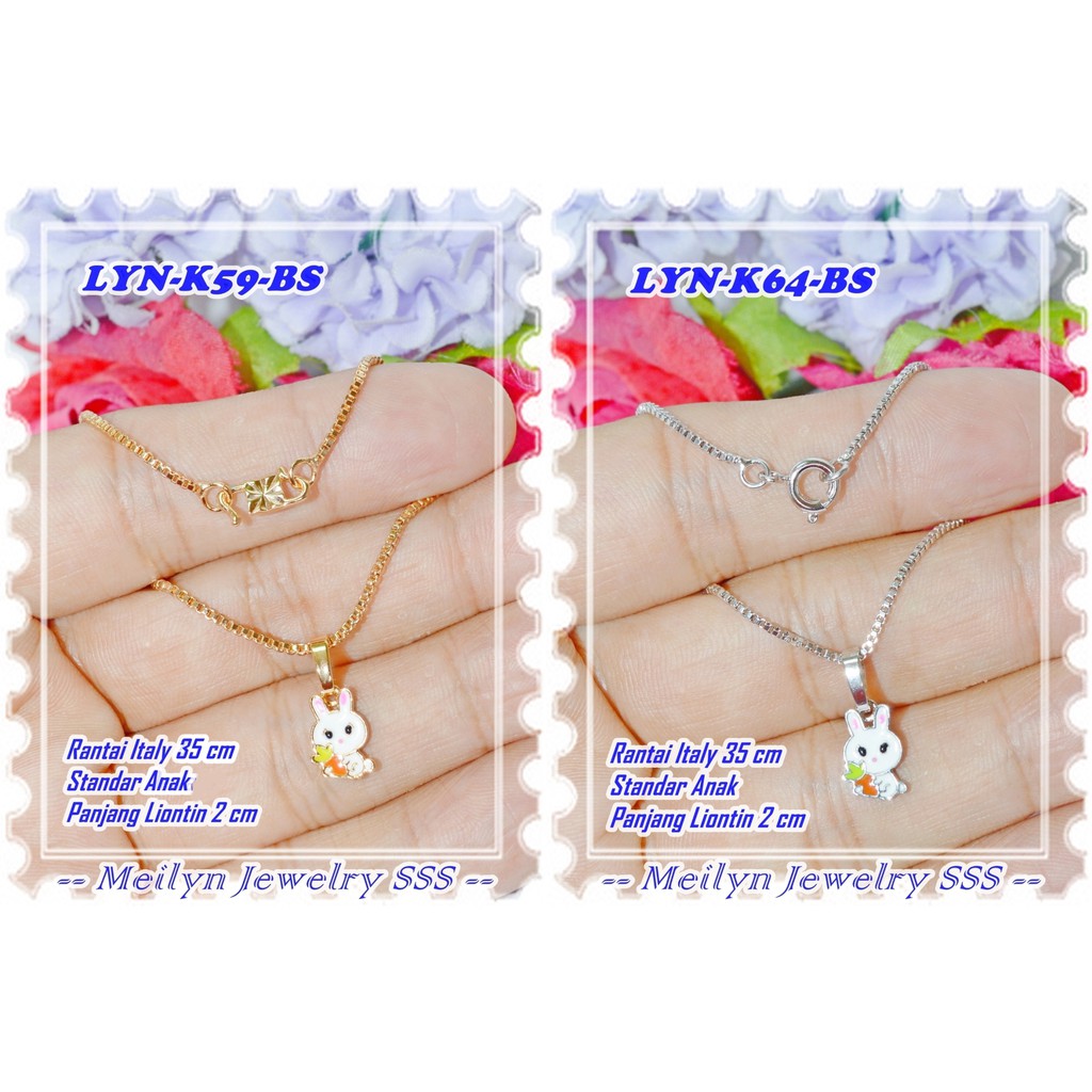 สร้อยคอชุบทอง 18K LYN-K59-BS LYN-K64-BS Bunny Childrens Original Meilyn Brand