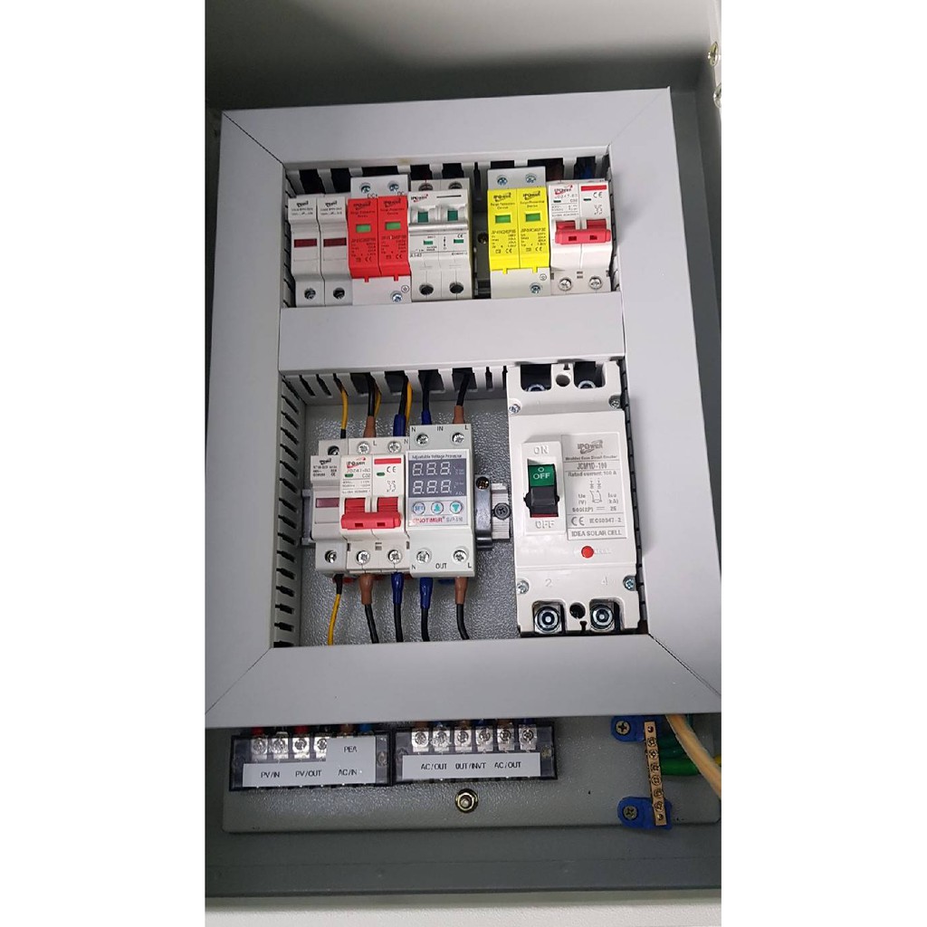 Off grid solar combiner AC/DC 1 string ตู้คอมบายเนอร์ สำหรับระบบออฟกริด ...