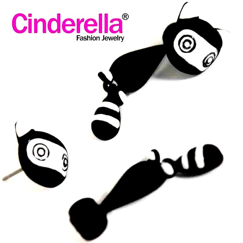 Emiliafriska ต่างหูเกาหลี Weasel / ต่างหูสองด้าน Fox