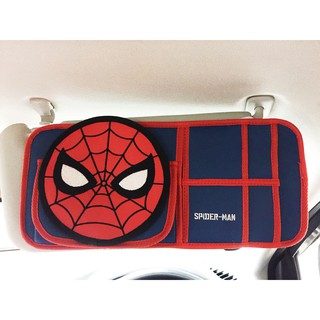 ลิขสิทธิ์แท้ สไปเดอร์แมน ที่คลุมบังแดดหน้ารถยนต์ 1 ชิ้น สีน้ำเงิน Spiderman Car Sun Visor Sunshade Cover Blue