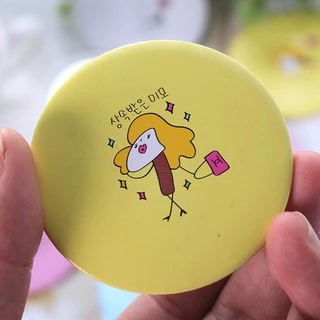 กระจกพกพา น่ารักน่าใช้ น้ำหนักเบา พกพาง่าย ลายน่ารักสดใส ลายการตูน กระจกแบบพกพา