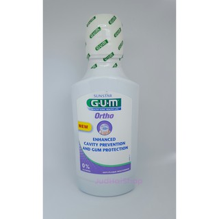 GUM น้ำยาบ้วนปากจัดฟัน ortho mouthrinse ผสมฟลูออไรด์ ปริมาณ 300 ml