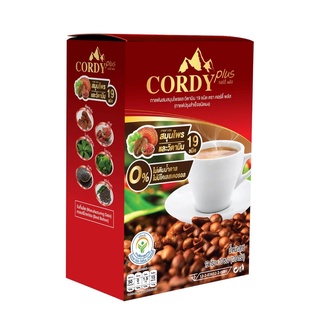 Cordy plus coffee กาแฟ คอร์ดี้ พลัส อ.วิโรจน์ 1 กล่อง 10 ซอง (120 กรัม)