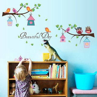 สติ๊กเกอร์ใสติดผนังบ้าน ห้องเด็ก wallsticker DIY Home Decor Kids