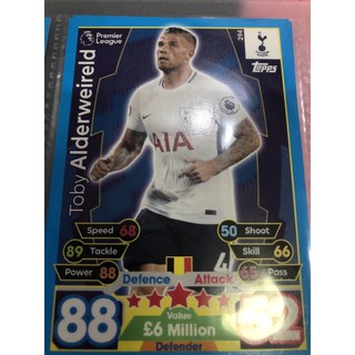 2017-2018 Topps Match Attax Tottenham Hotspur