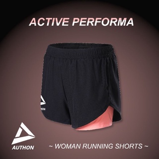 กางเกงวิ่งผู้หญิง ออกกำลังกาย ฟิตเนส ACTIVE PERFORMA กางเกง 2 ชั้น ผ้า microfiber + spandex