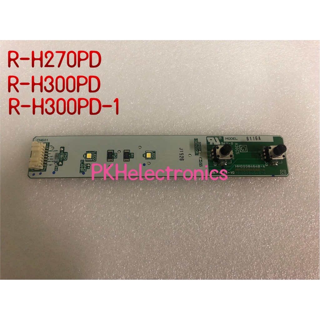 HITACHI : แผงควบคุบ+หลอดไฟตู้เย็น CONTROL-PANEL : PTR-H310PG7 026