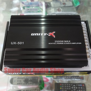 เพาเวอร์แอมป์ คลาสดี 4 CH 2500 W UNITY-X POWER AMP CLASS D 4ch ขับกลางแหลม หรือซับ