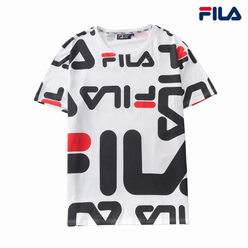 FILA Original tshirt black and white Tee High quality Unisex tshirt men women