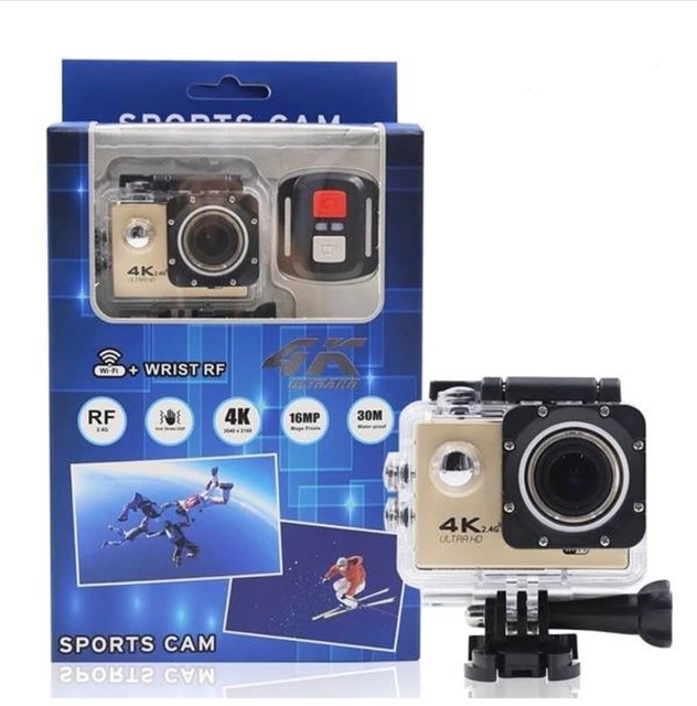 กล้องกันน้ำ กล้องถ่ายใต้น้ำ กล้องติดหมวก 4k Ultra Action Camera With Remote thumbnail 4
