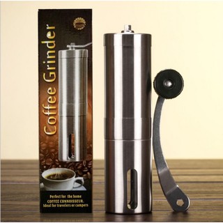 ที่บดกาแฟมือหมุน(Stainless steel manual mini grinder bean)