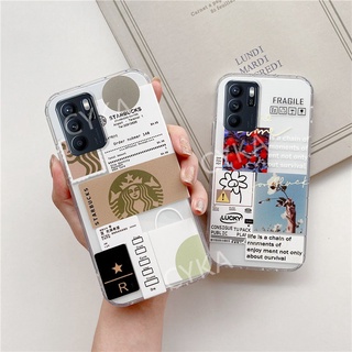 เคสโทรศัพท์ OPPO Reno6 Z 5G Reno5 Pro Reno 6 6Z 6Pro Handphone Casing Stylish Fashion Soft Phone Case Shockproof Clear TPU Cover Reno6Z