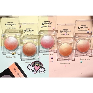 Sivanna Colors rainbow baked blush HF 370 บลัชออนเนื้อคุกกี้