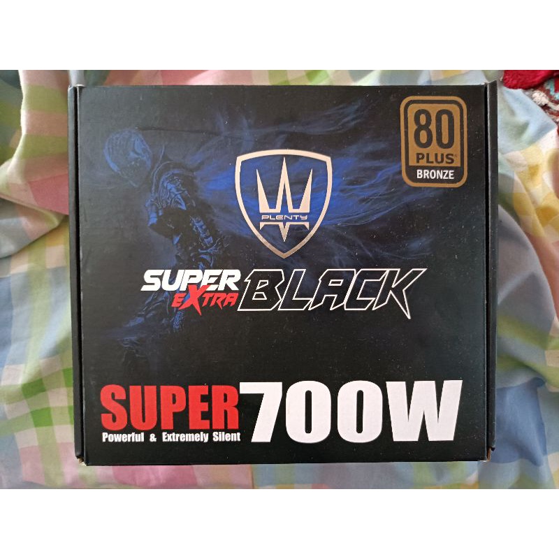 Power supply 80 plus 700w Plenty Super Black ยังไม่ได้ใช้งาน