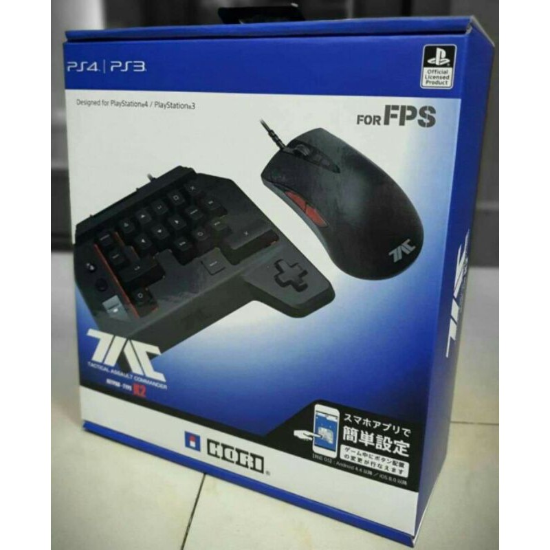 PS4 PS3 PC Hori Tac 4 K2 Tactical Assault Commander Mouse 
