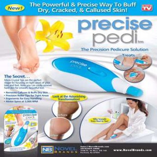 Precise Pedi เครื่องขัดเท้าขจัดรอยเท้าแตก / ขจัดตาปลาที่เท้า ขัดทำความสะอาดได้ทุกซอกมุมของเท้าให้สะอาดขาวเท้าเนียนนุ่ม พ