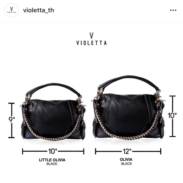 กระเป๋า Violetta รุ่น olivia สีดำจากชอป sos
