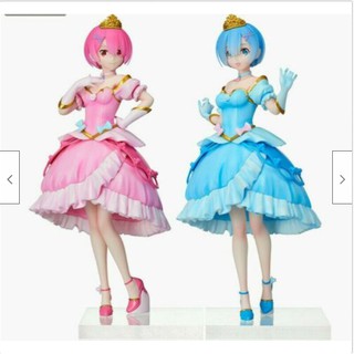 ฟิกเกอร์แท้ Re:Zero - RAM-Rem Spm Figure (Pretty Princess Ver.) (เซต2กล่อง)