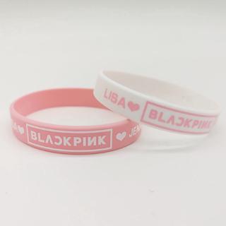 สร้อยข้อมือ สายรัดข้อมือ กำไลข้อมือ แบบซิลิโคน Kpop BLACKPINK LISA JISOO ROSE