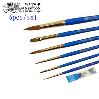 Winsor &amp; Newton Water / แปรงสีพลาสเตอร์ มืออาชีพ Gouache แปรงอะคริลิคสีน้ํา 4 ชิ้น / ชุด 6 ชิ้น / ชุด