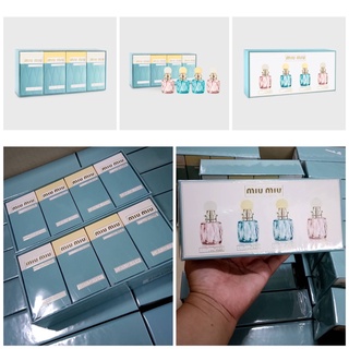 💕💕💕 Special 💕💕💕 งานห้าง พร้อมส่ง💕  มินิเซ็ต MIU MIU LEau Bleue Eau de Parfum and LEau Rosee Eau de Toilette Miniature