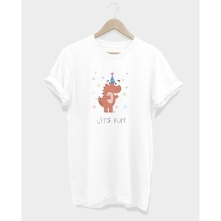 เสื้อยืดแขนสั้น ลายไดโนเสาร์