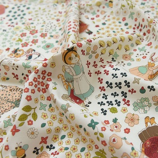 ผ้าฝ้ายลินิน เกาหลี ผ้านำเข้า ลายชัดผ้าสวย เนื้อดีมากกก พร้อ…