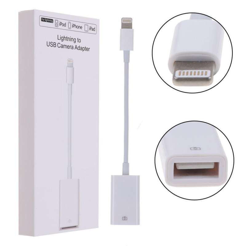 ลดราคา 1PCS/High quality Camera Connection Kit Dock Connector Less than IOS 12 USB OTG Adapter Cable for iphone #สินค้าเพิ่มเติม สายต่อจอ Monitor แปรงไฟฟ้า สายpower ac สาย HDMI