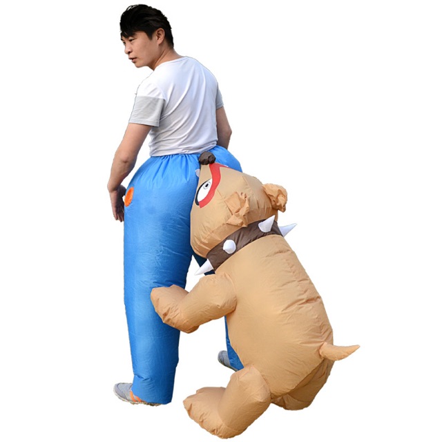 พร้อมส่ง...ชุดแฟนซีเป่าลม “สุนัขกัดตูด” sz.150-190cm.