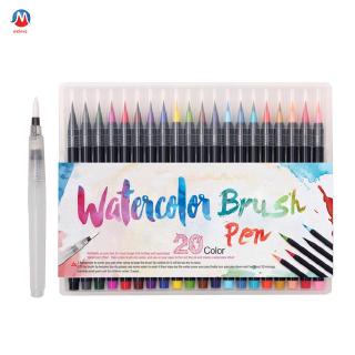 พร้อมรับCod ชุดแปรงปากกาสําหรับวาดภาพระบายสีน้ํา 20 สี