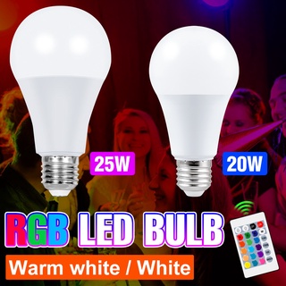 หลอดไฟสปอตไลท์ Led 20W 25W E27 220V หรี่แสงได้ หลากสีสัน สําหรับตกแต่งบ้าน