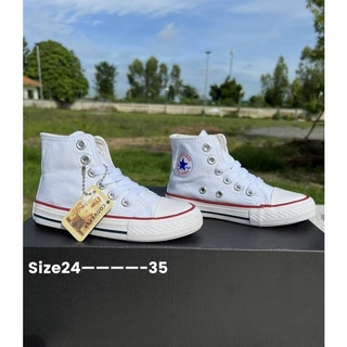 รองเท้าผ้าใบของเด็กConverse all star แบบหุ้มข้อมี25-36