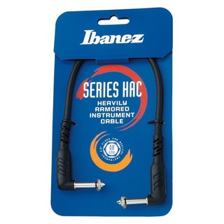 Ibanez 0.8 L Plug/L Plug สายพ่วงสัญญาณสำหรับอุปกรณ์ดนตรี รุ่น HAC08LL - Black